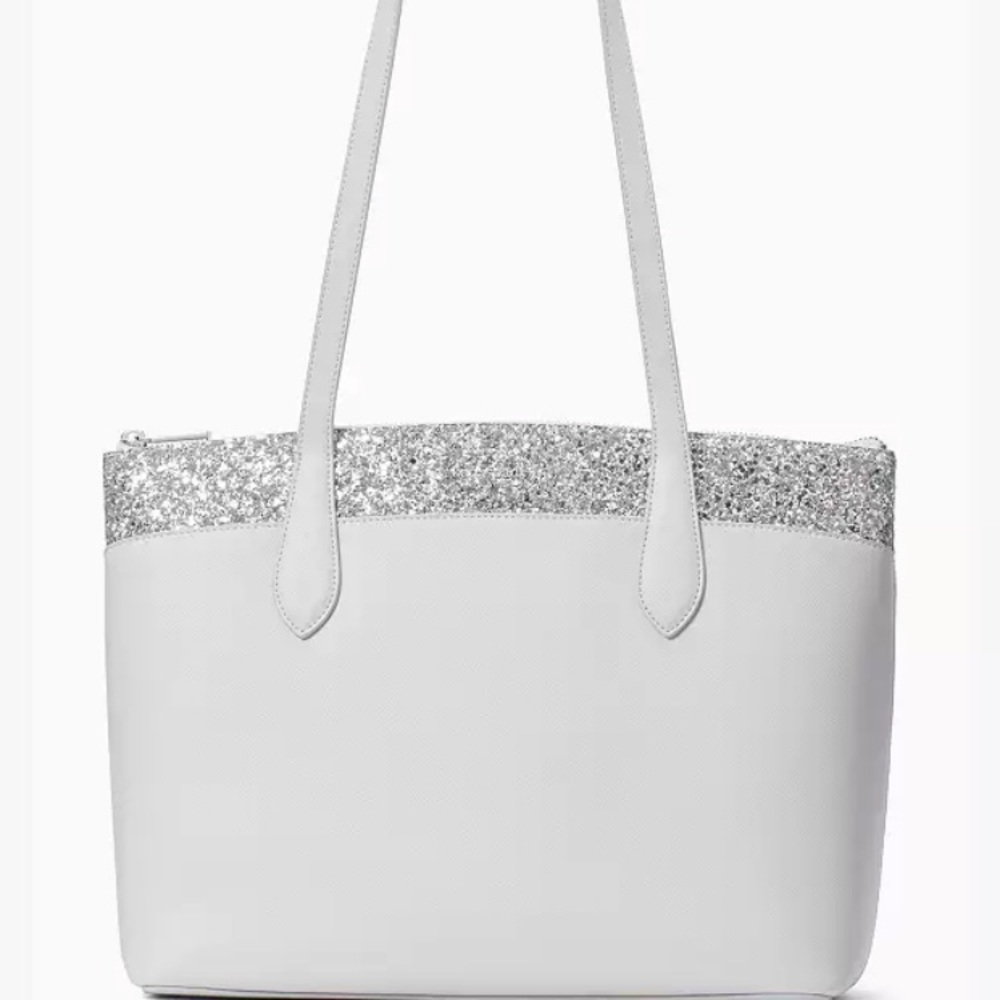 Kate Spade NWT Flash Glitter Tote in Grey - HOST PICK! 🏆